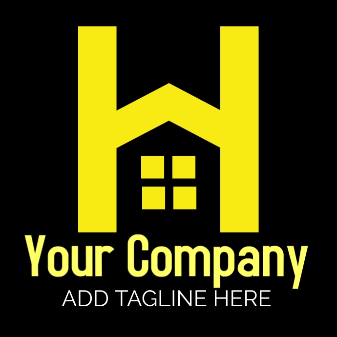 H logo | Construction Logo | Real estate logo template